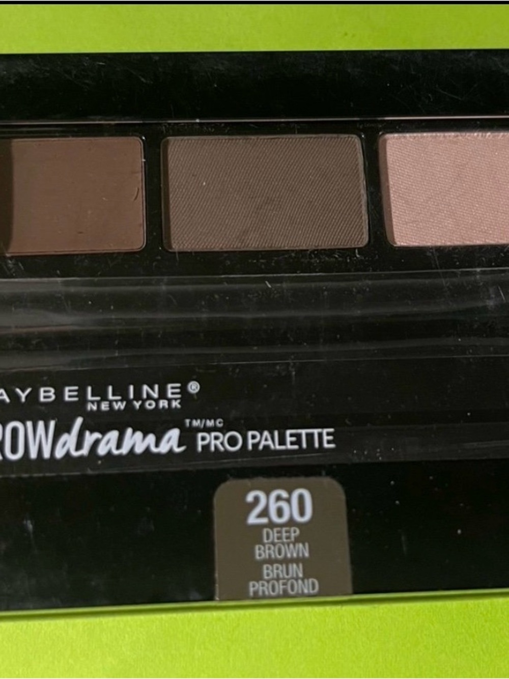 Maybelline Brow Drama Pro Palette 260 Deep Brown New Sealed Unbox